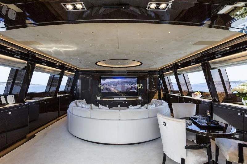 inside of a bus aboard ELSEA Yacht for Sale