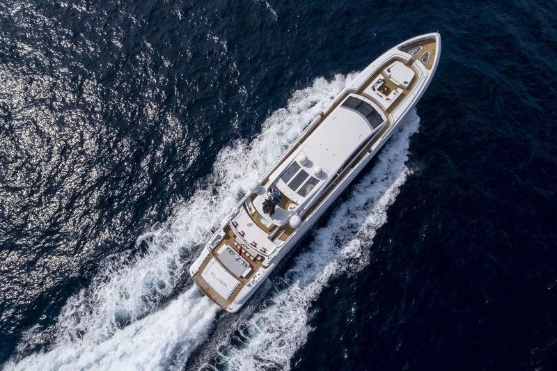 a satellite in the water aboard ELSEA Yacht for Sale