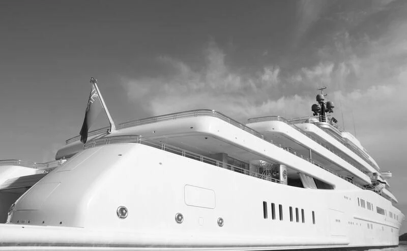 a large white boat aboard ECLIPSE Yacht for Sale