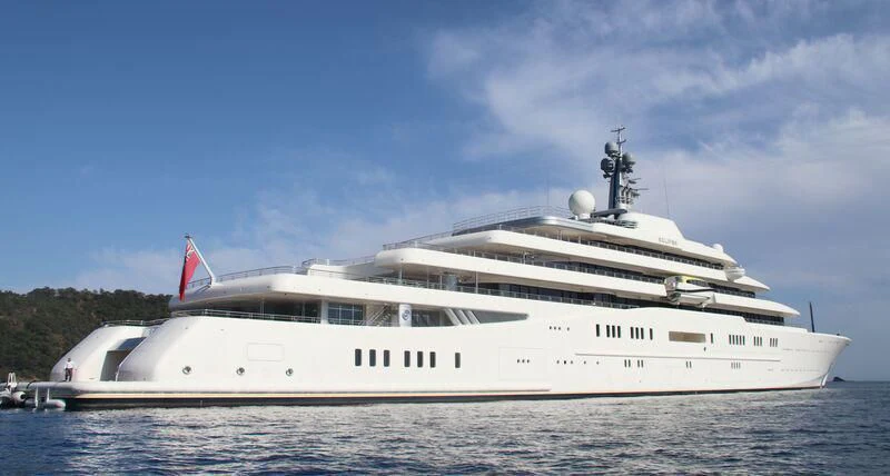 a large white yacht aboard ECLIPSE Yacht for Sale