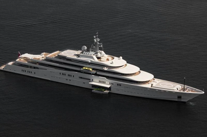 a ship on the water aboard ECLIPSE Yacht for Sale