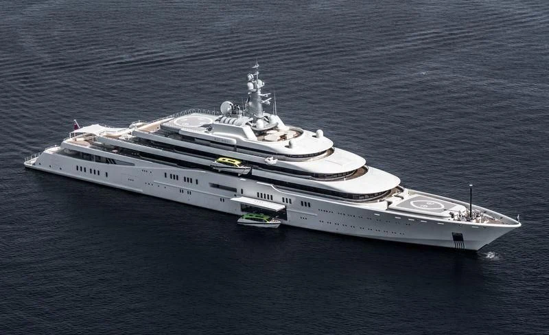 a ship on the water aboard ECLIPSE Yacht for Sale