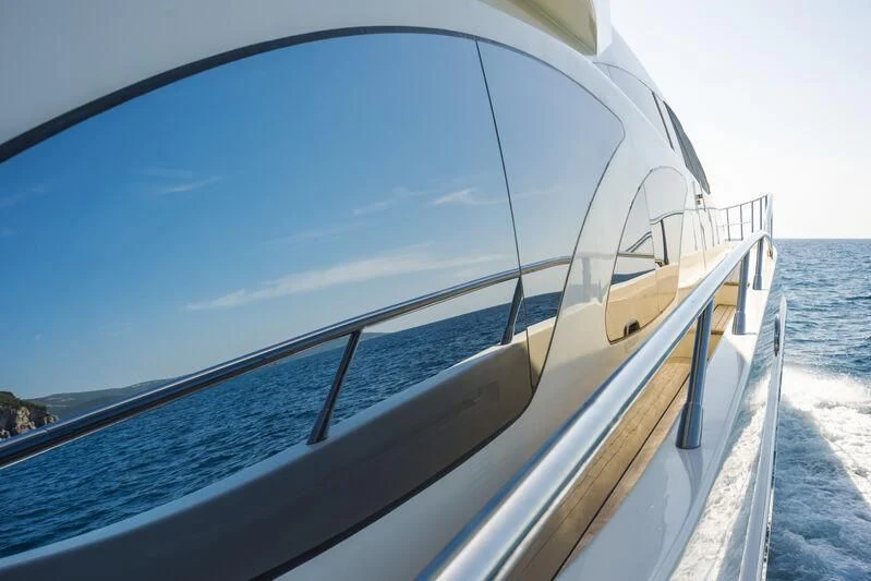 a boat on the water aboard ECLIPSE Yacht for Sale