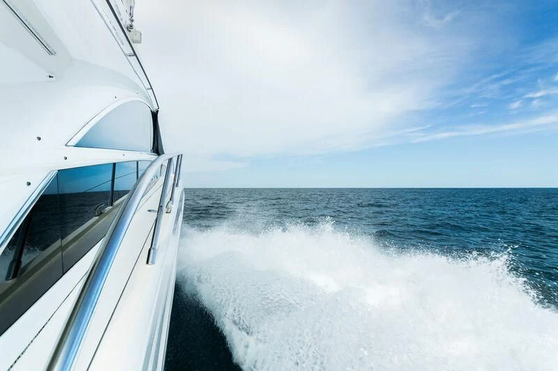 a boat on the water aboard ECLIPSE Yacht for Sale