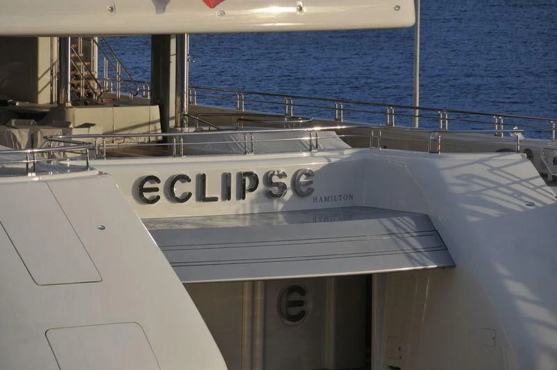 a boat on the water aboard ECLIPSE Yacht for Sale