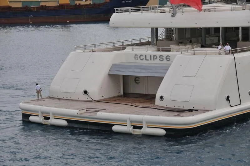 a boat on the water aboard ECLIPSE Yacht for Sale