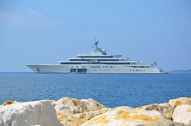 a cruise ship in the water aboard ECLIPSE Yacht for Sale