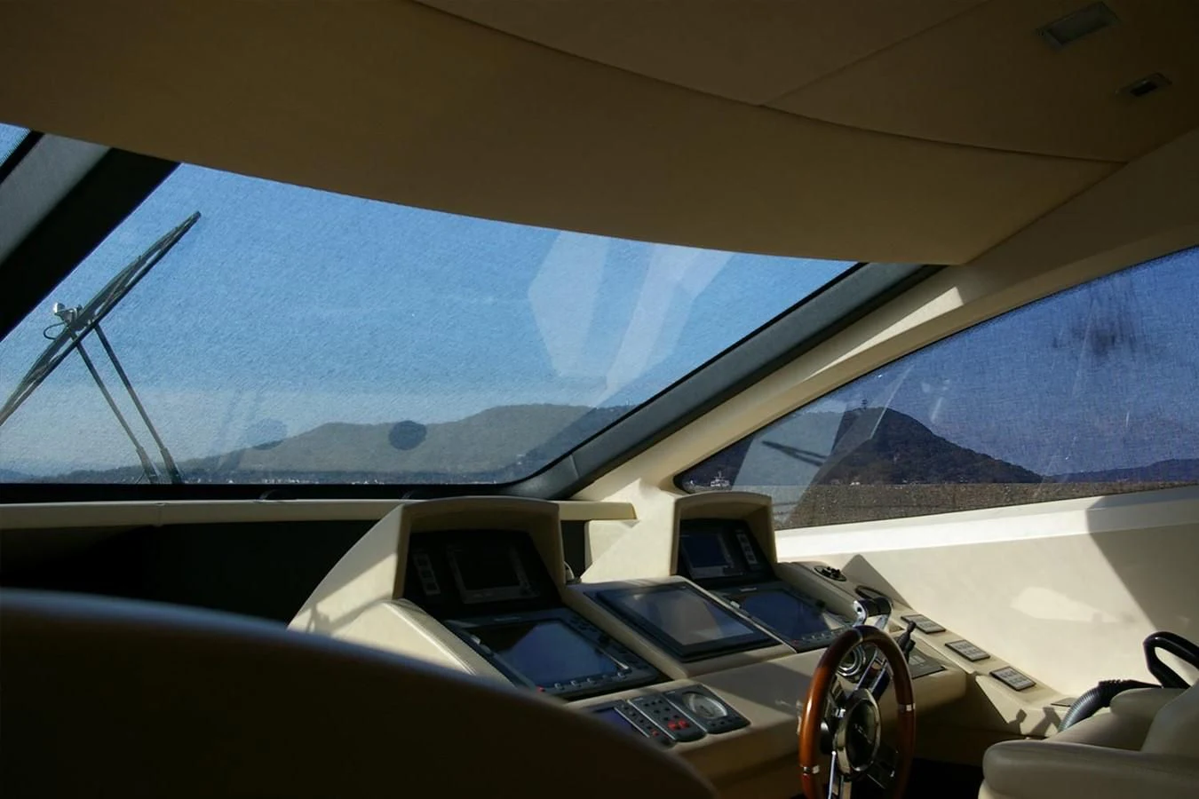 inside of a car aboard VICTORIA V Yacht for Sale