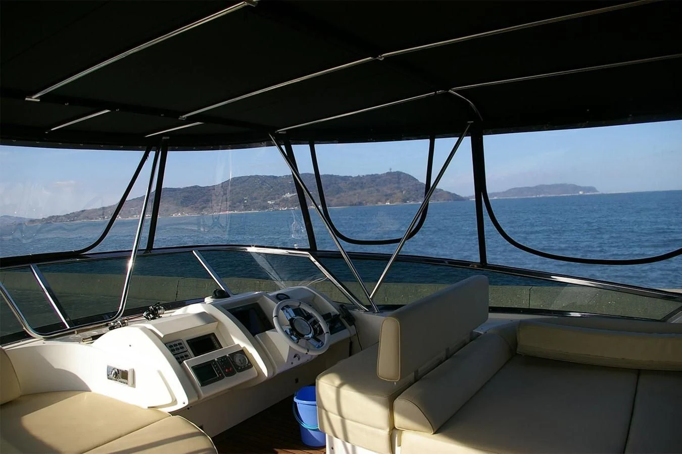 the inside of a car aboard VICTORIA V Yacht for Sale