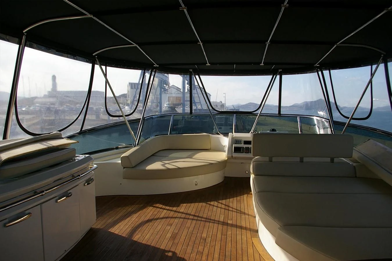 inside of a boat aboard VICTORIA V Yacht for Sale