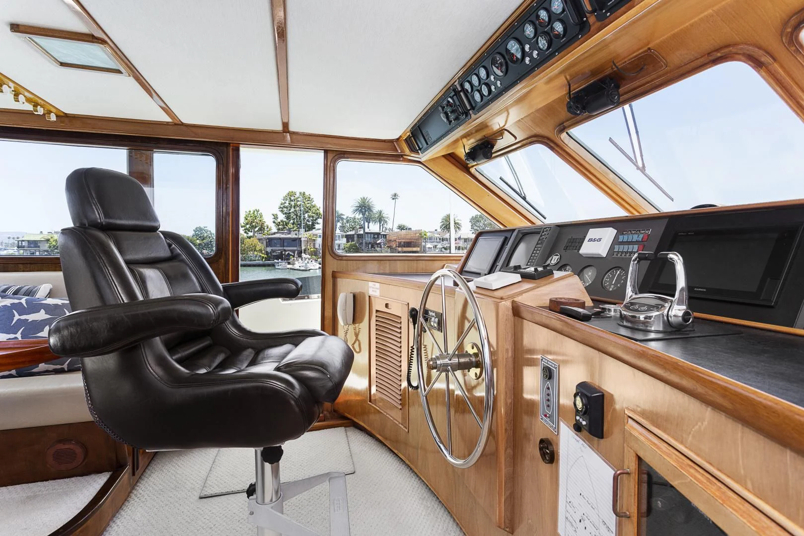 a vehicle with a steering wheel aboard EL AMO Yacht for Sale