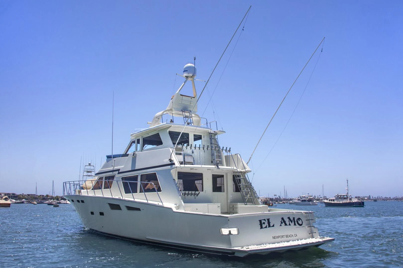 a boat in the water aboard EL AMO Yacht for Sale