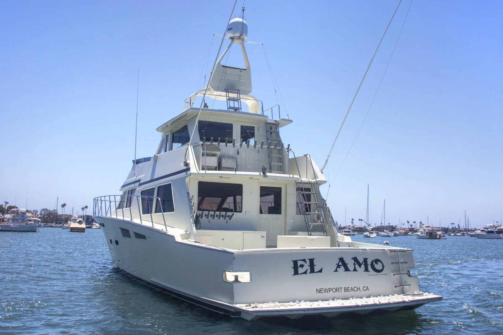 a boat in the water aboard EL AMO Yacht for Sale