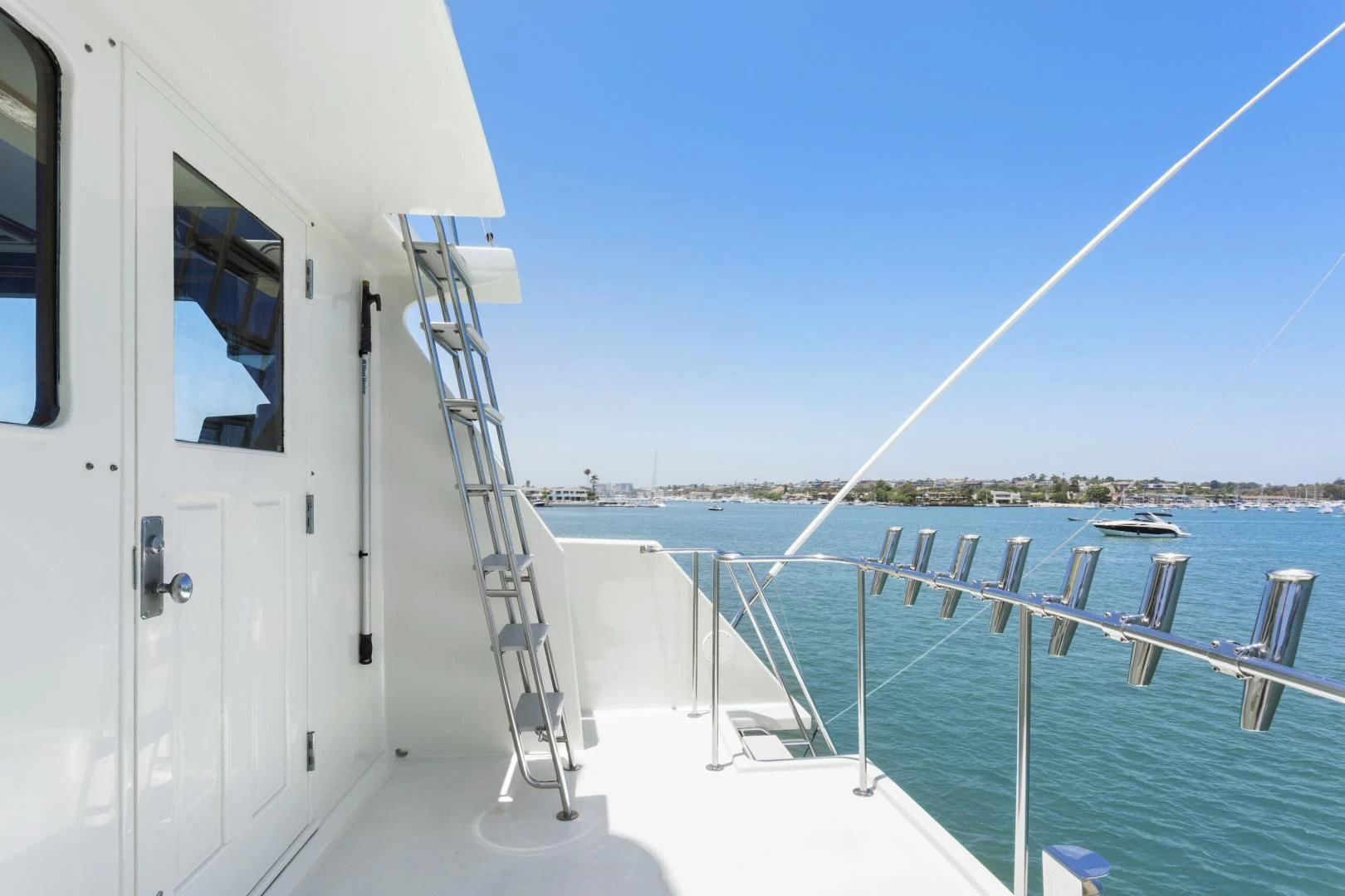 a boat on the water aboard EL AMO Yacht for Sale
