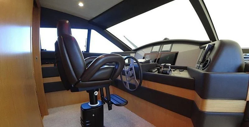 inside of a car aboard CHUPRIANA Yacht for Sale