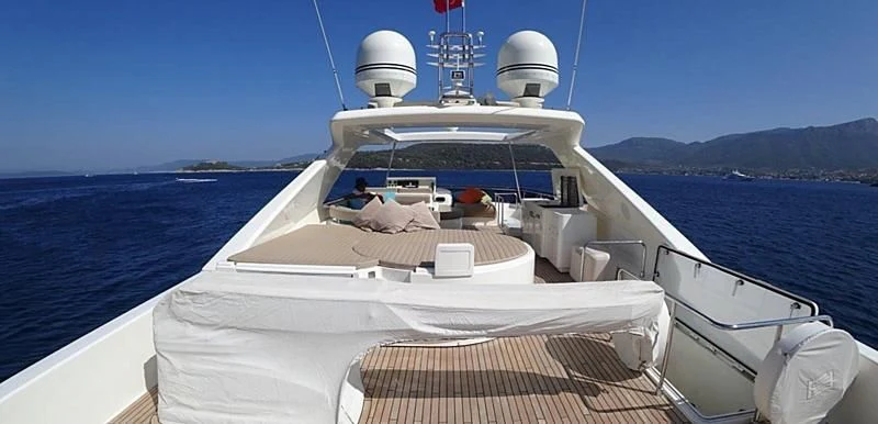 a boat on the water aboard CHUPRIANA Yacht for Sale