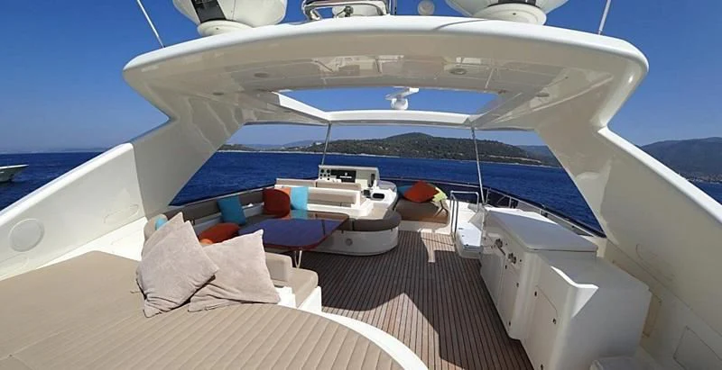 a boat on the water aboard CHUPRIANA Yacht for Sale