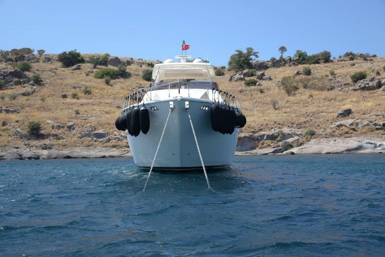 a boat in the water aboard CHUPRIANA Yacht for Sale