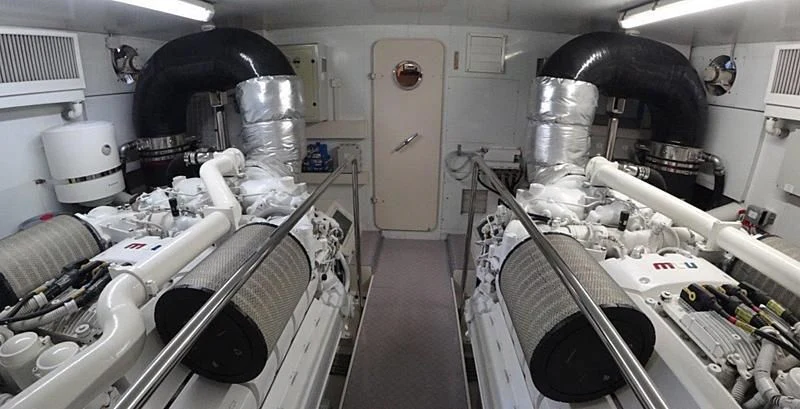 a room with many machines aboard CHUPRIANA Yacht for Sale