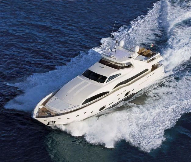 a ship on the water aboard BAMBINA Yacht for Sale