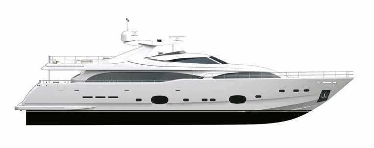 a white and black boat aboard BAMBINA Yacht for Sale