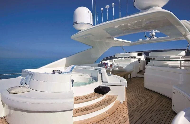 a boat on the water aboard BAMBINA Yacht for Sale