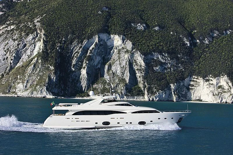 a boat on the water aboard BAMBINA Yacht for Sale