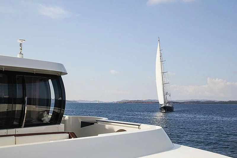a boat on the water aboard GALILEO Yacht for Sale