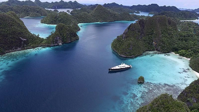 a boat on the water aboard GALILEO Yacht for Sale