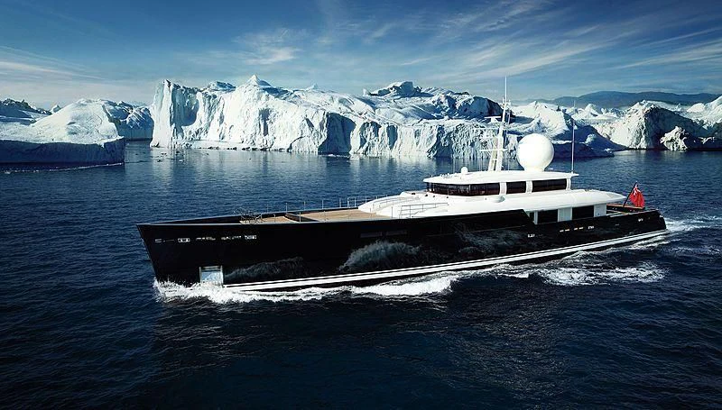 a ship in the water aboard GALILEO Yacht for Sale