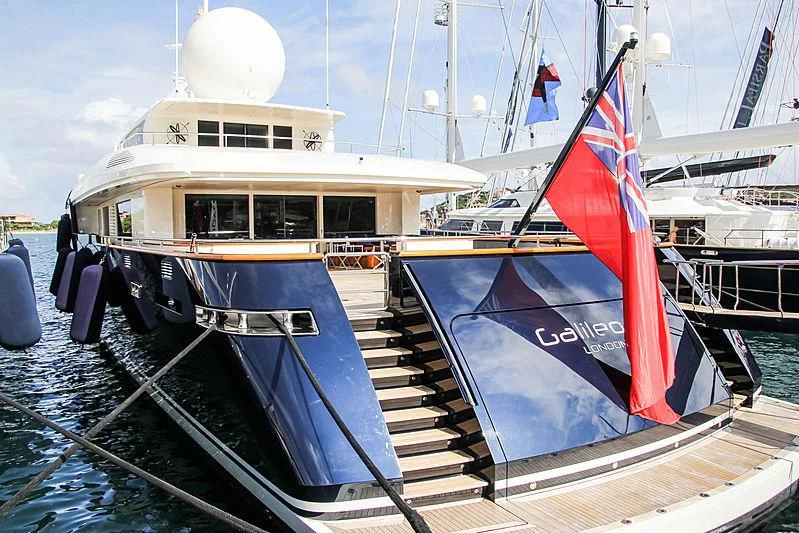 a boat on the water aboard GALILEO Yacht for Sale