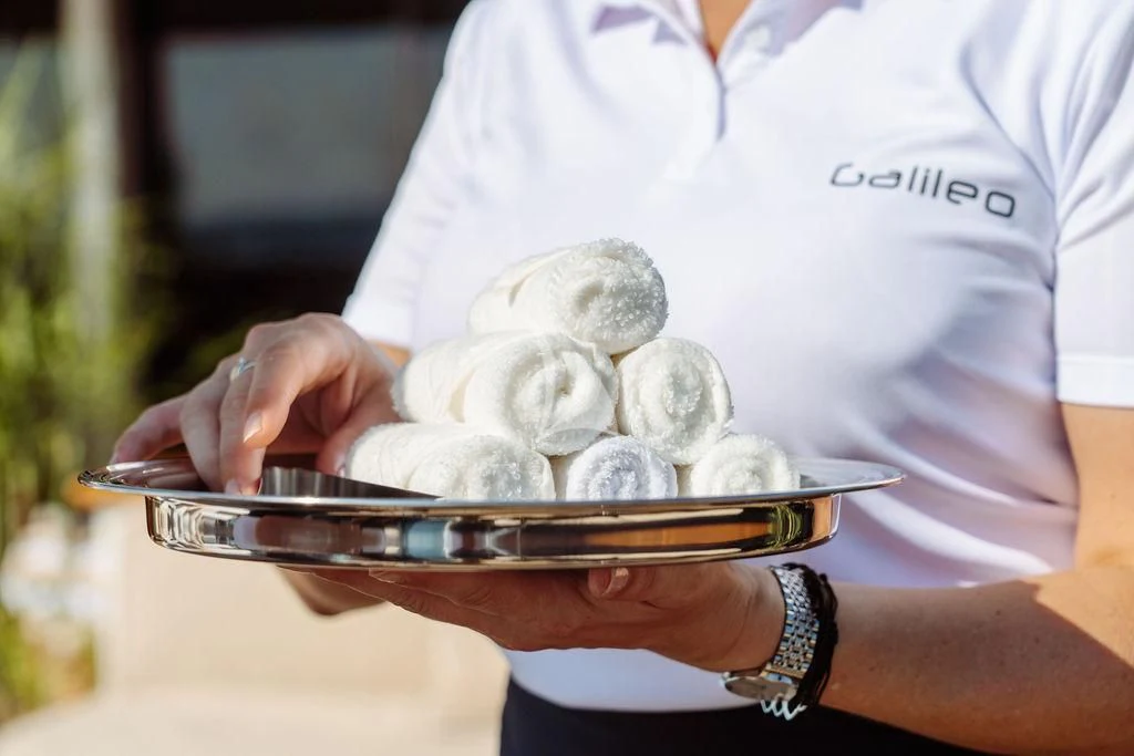 a person holding a jar of rocks aboard GALILEO Yacht for Sale