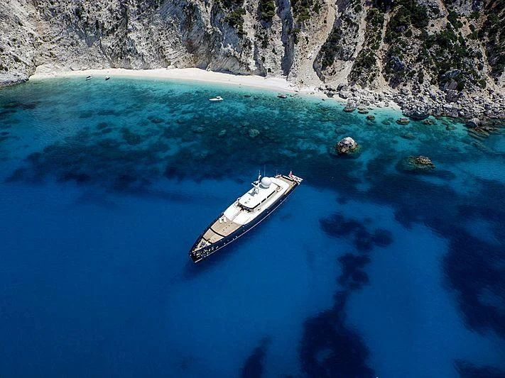 a boat on the water aboard GALILEO Yacht for Sale