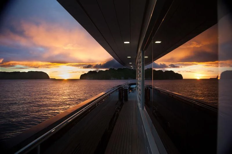 a boat on the water aboard GALILEO Yacht for Sale