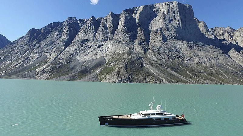 a boat in the water aboard GALILEO Yacht for Sale