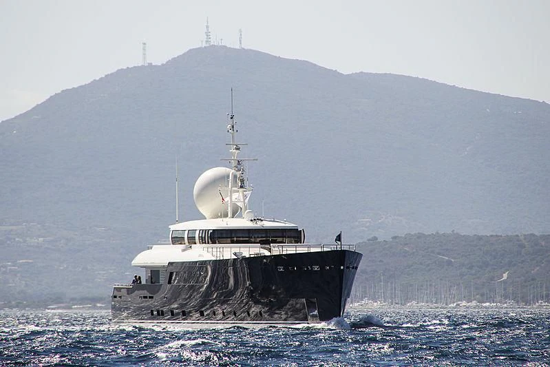 a boat in the water aboard GALILEO Yacht for Sale