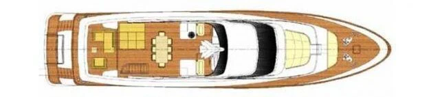 a close-up of a logo aboard KALISA Yacht for Sale