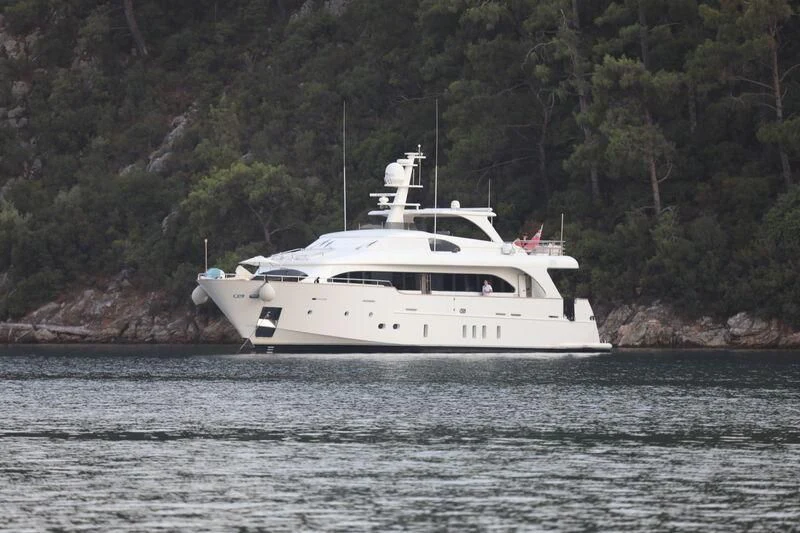 a boat in the water aboard KALISA Yacht for Sale