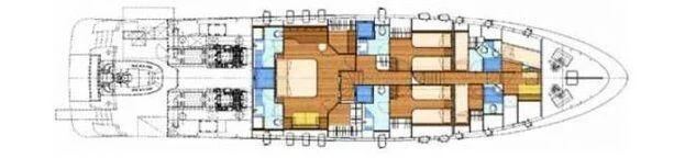 diagram aboard KALISA Yacht for Sale