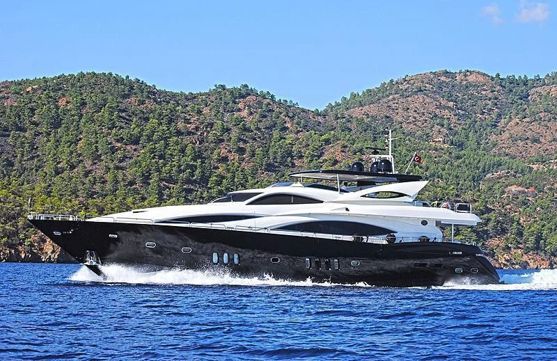 a boat on the water aboard NATALIA Yacht for Sale