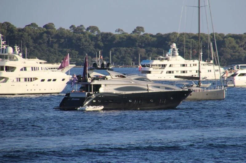 a group of boats in the water aboard NATALIA Yacht for Sale