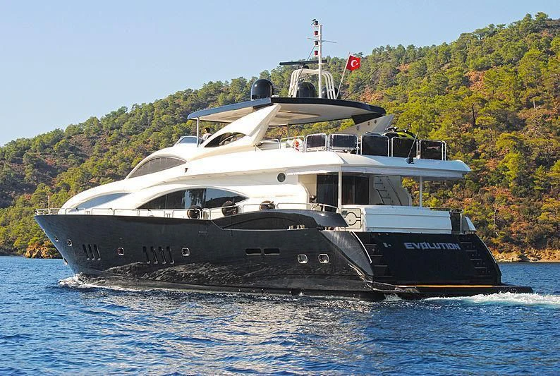 a boat on the water aboard NATALIA Yacht for Sale