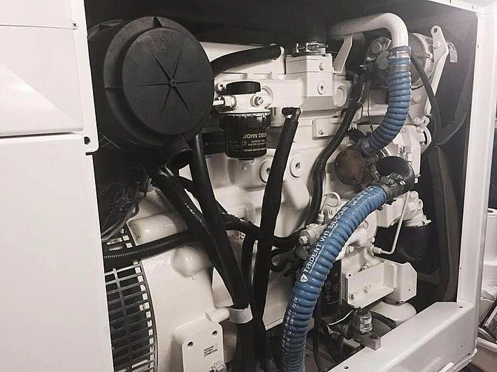 a machine with wires and pipes aboard NATALIA Yacht for Sale