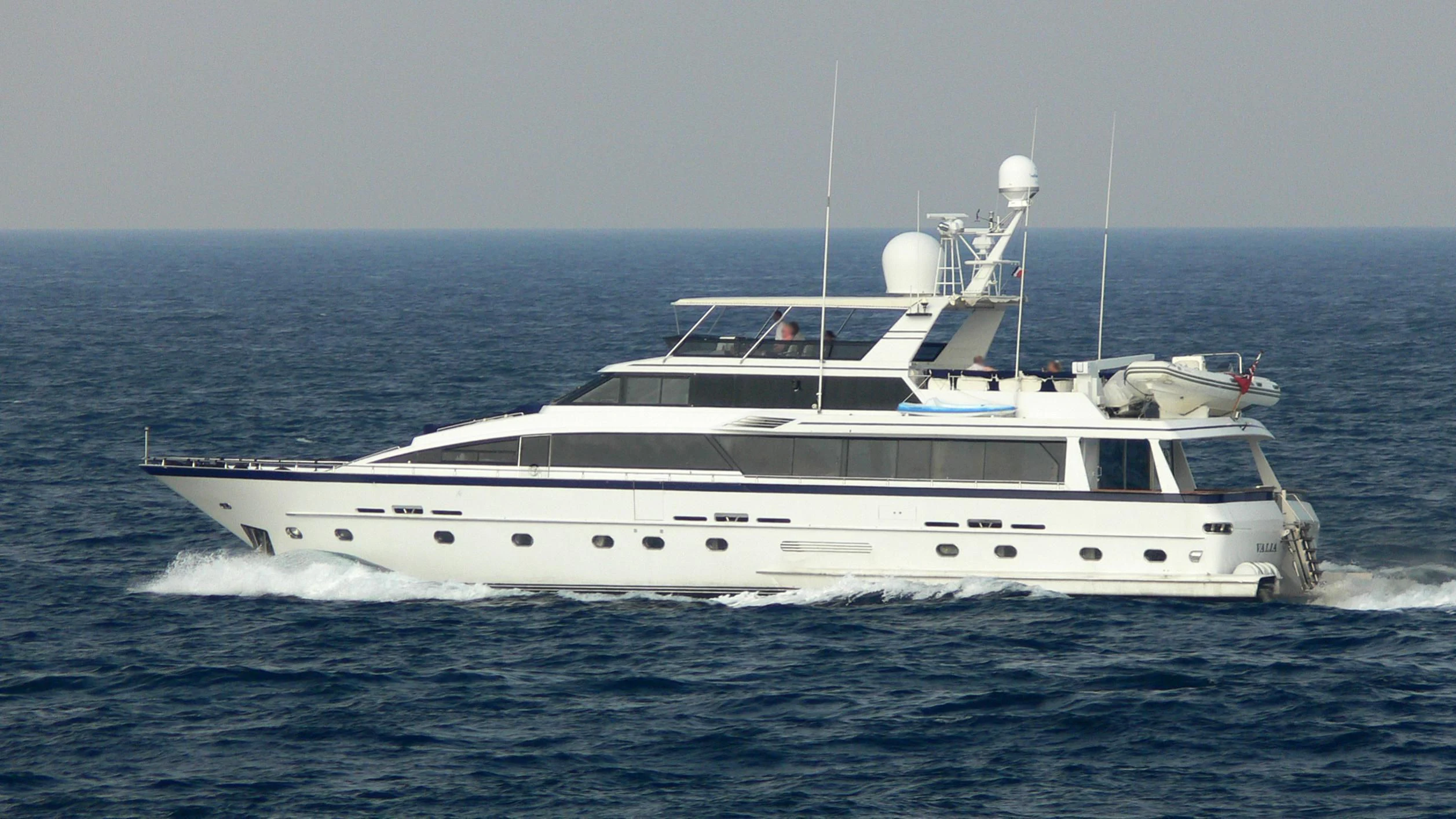 a white yacht in the water aboard NEWAL Yacht for Sale