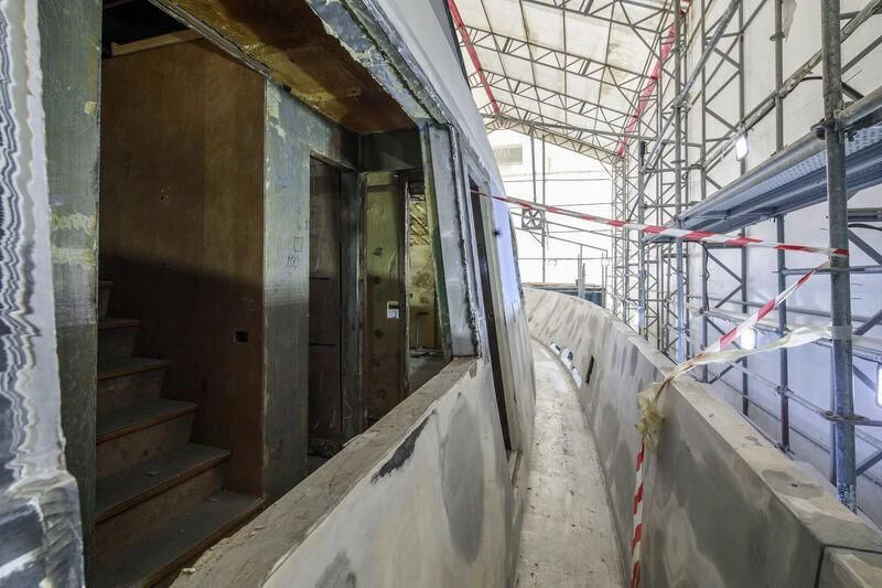 a building under construction aboard NEWAL Yacht for Sale