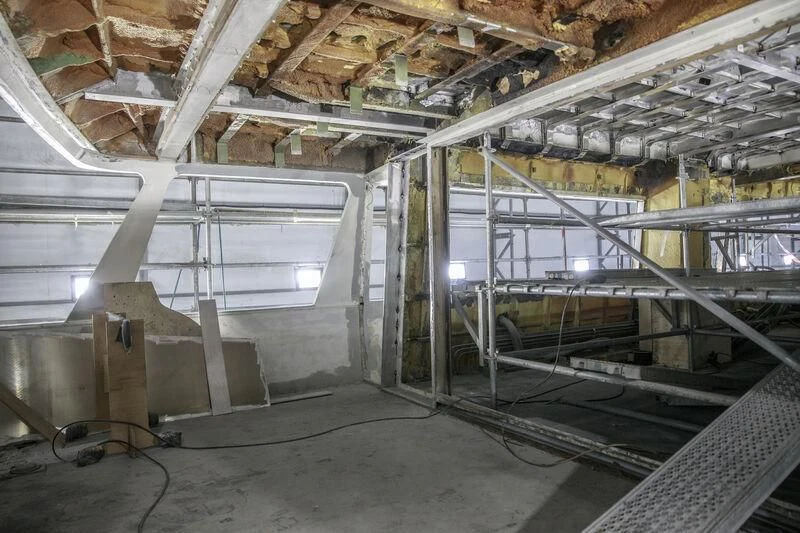 a warehouse with pipes aboard NEWAL Yacht for Sale