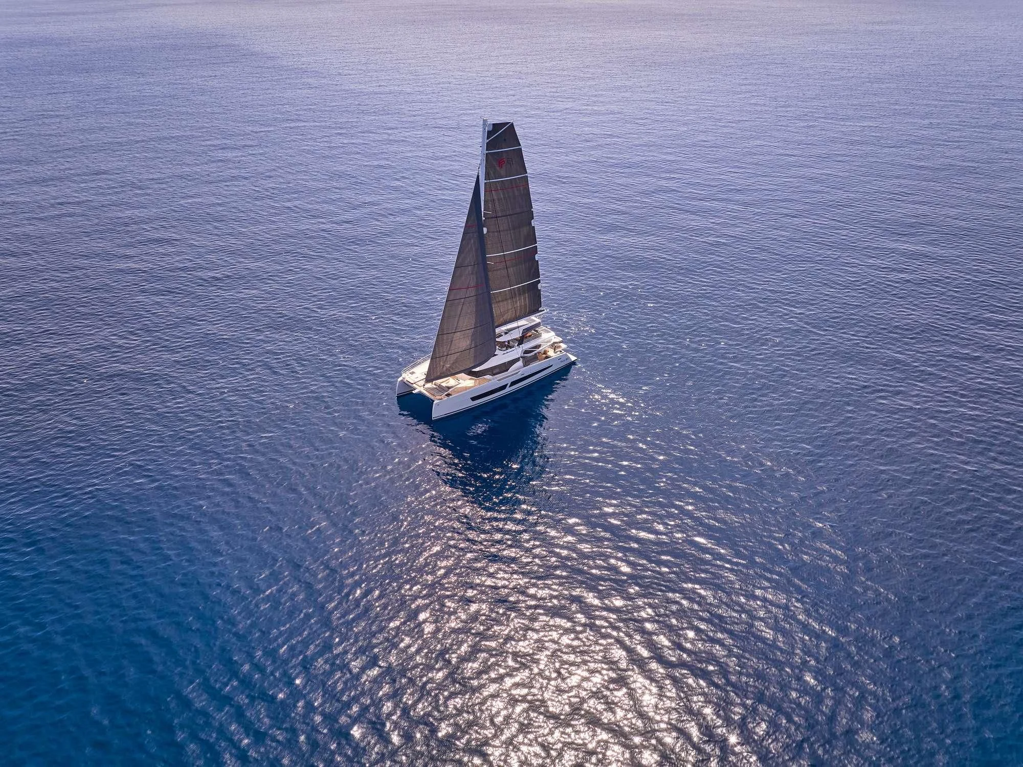 a boat on the water aboard ALOIA Yacht for Charter