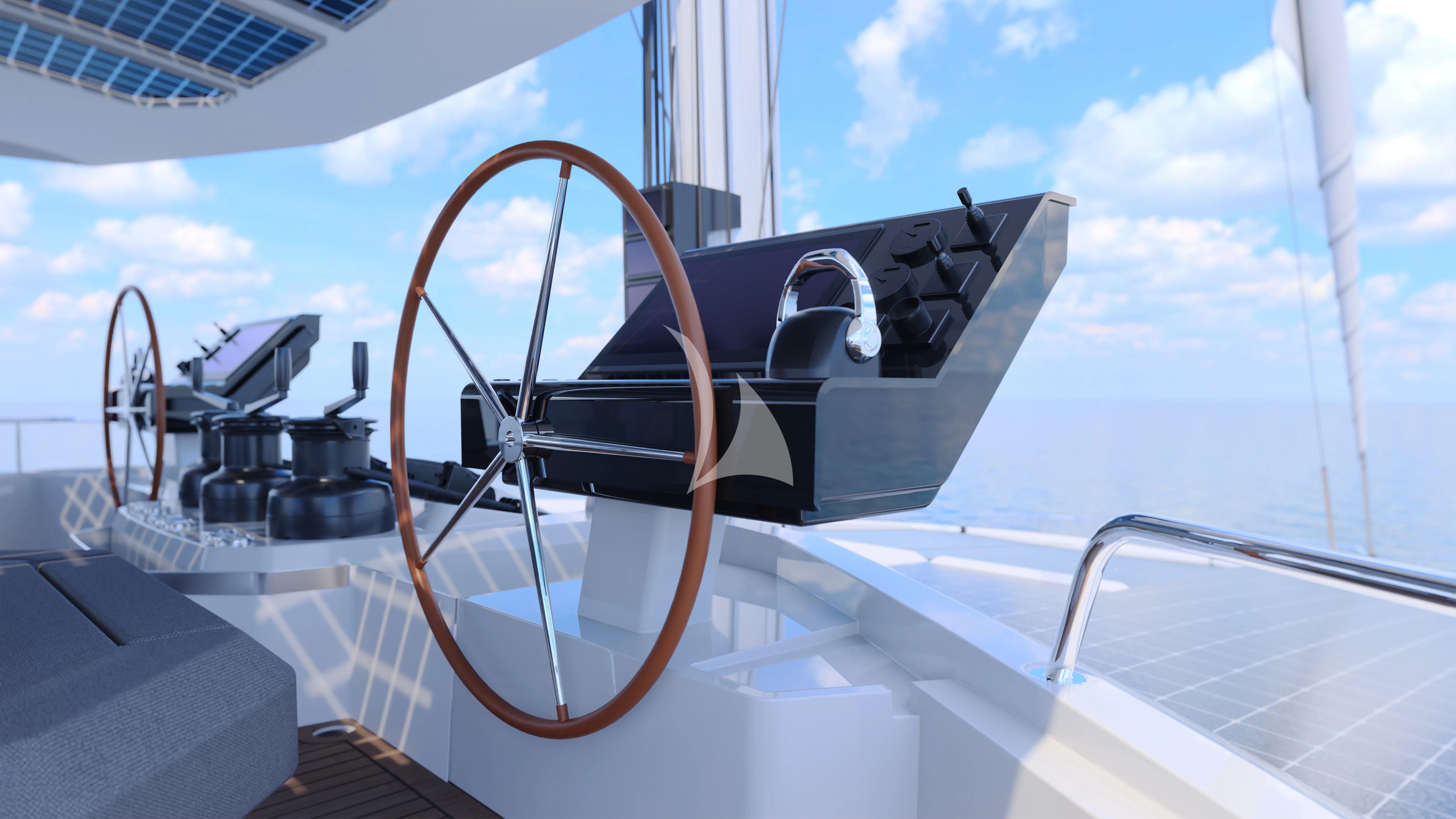 a boat on the water aboard ALOIA Yacht for Charter