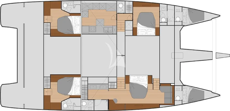 a diagram of a computer aboard ALOIA Yacht for Charter