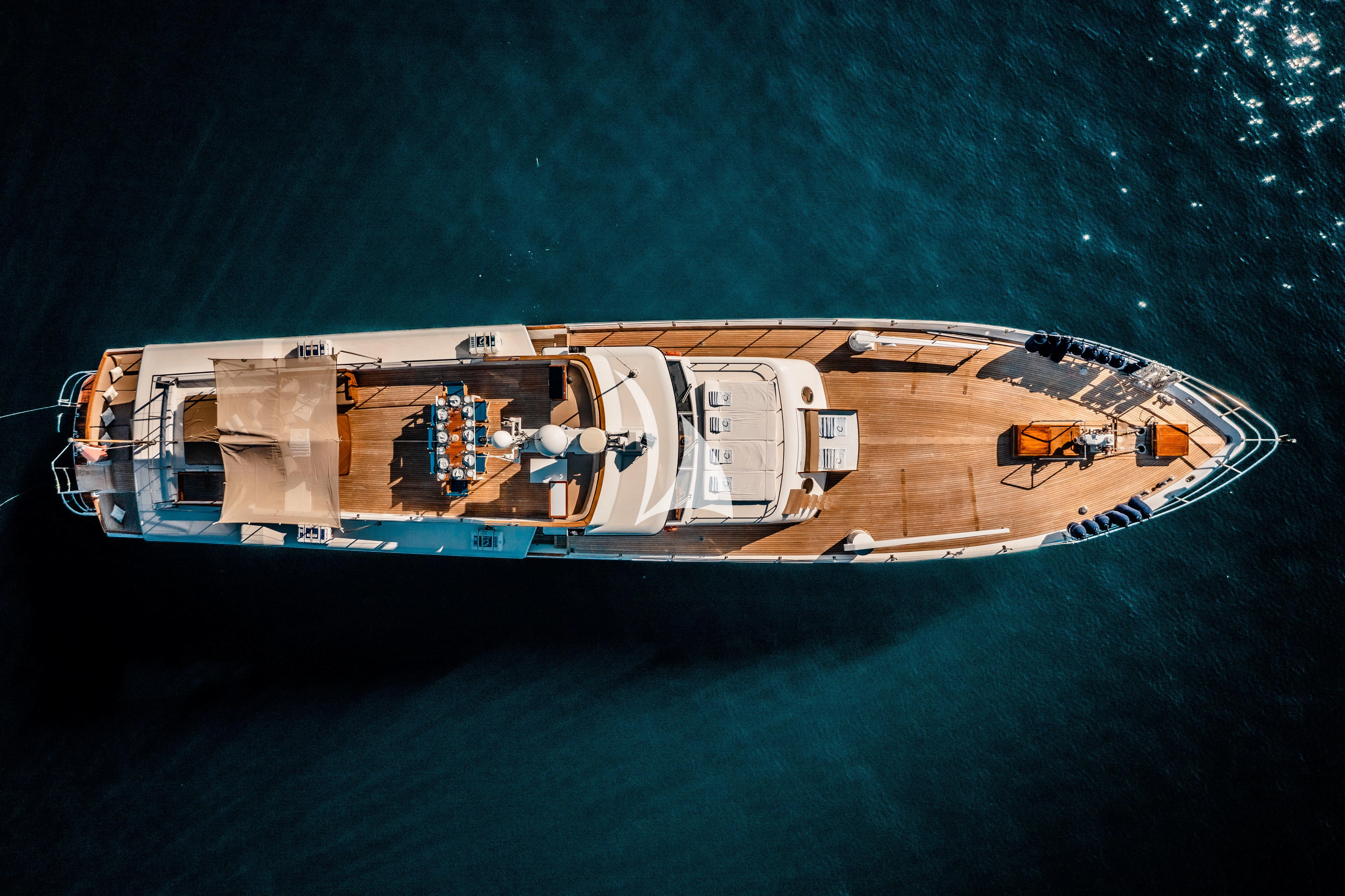 a satellite in the water aboard CHANTELLA Yacht for Sale